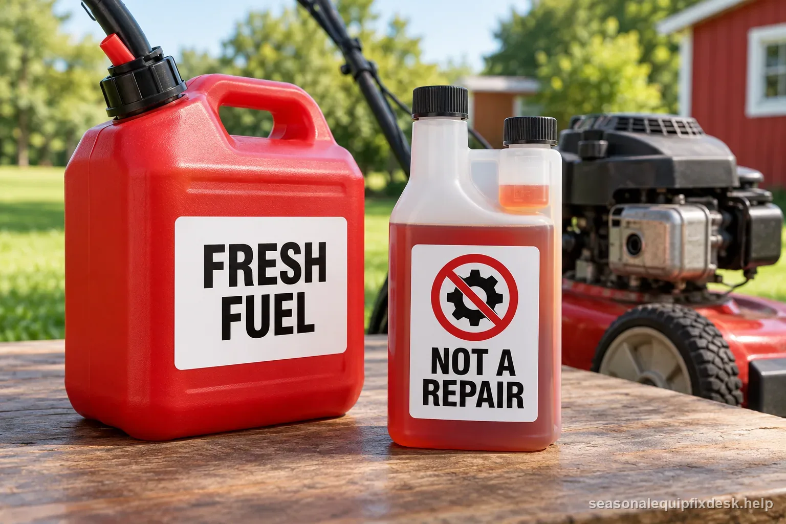 Stabilizer limits diagram separates storage prevention from stale fuel, water, varnish, and leaks
